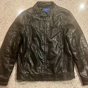 Apt 9.  Men's Leather Jacket (Imitation Leather) – Small